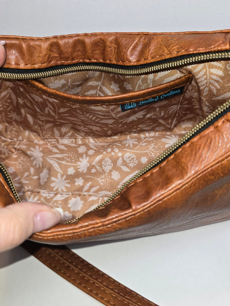 Annabella - Tobacco Shoulder Purse