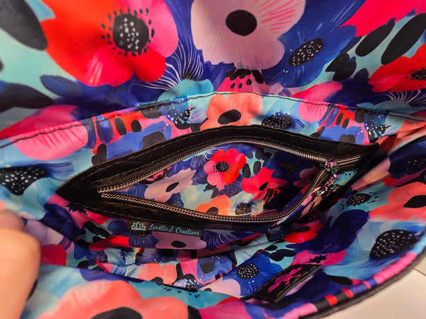 Fiona -Floral Foldover Purse