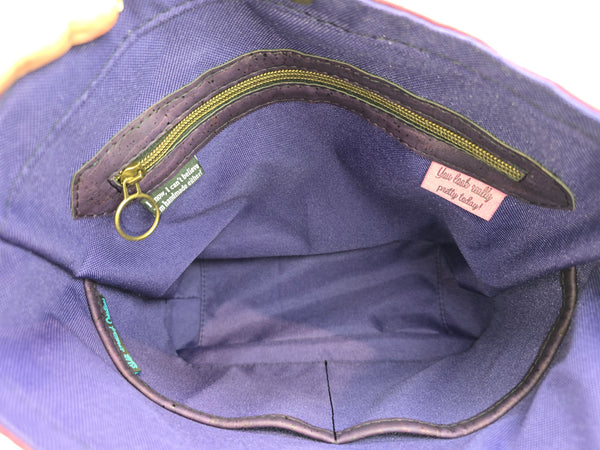 Harmonica Hobo Bag-Purple