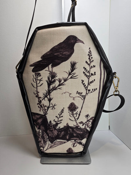 Bats and Raven Coffin Purse
