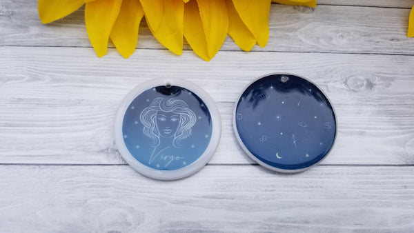 White Zodiac Keychain