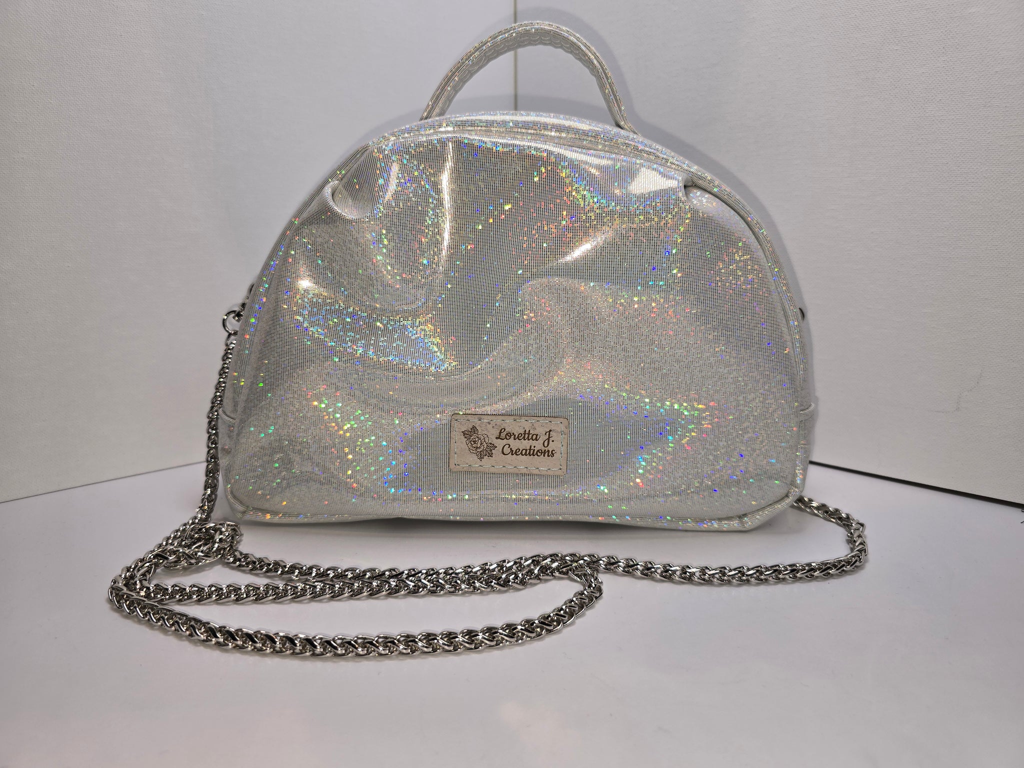 Ice sparkle Bowler Bag