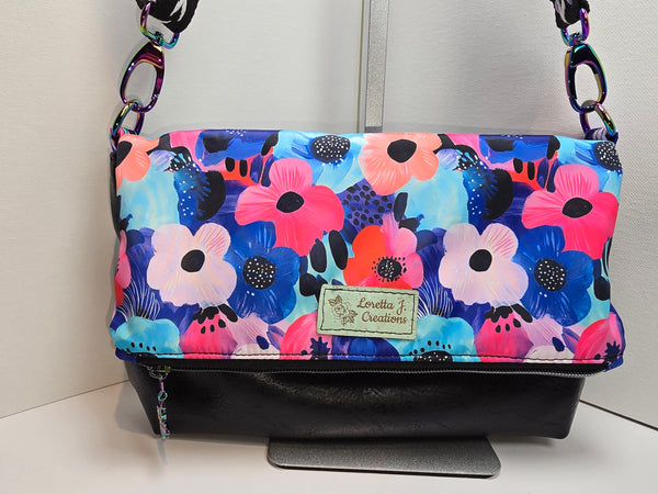 Floral Foldover Purse
