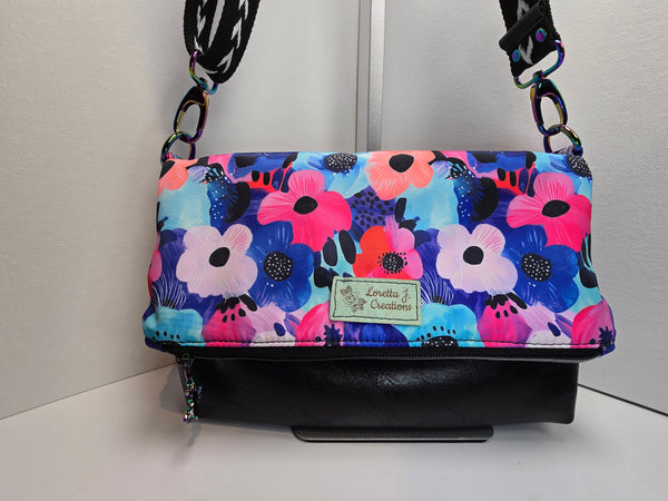 Floral Foldover Purse