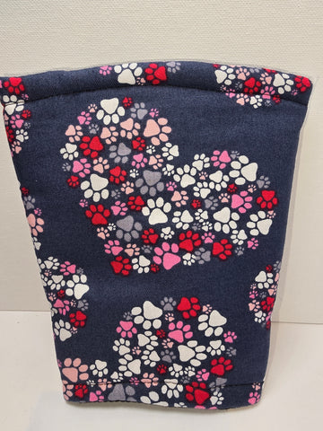 Paws and Hearts Cold Cup Cozy