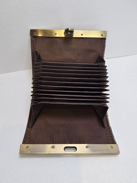 Annabella LV Floral Shoulder Bag and Accordion Wallet