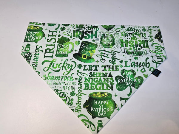 Lucky Irish Fun Over the Collar Bandana