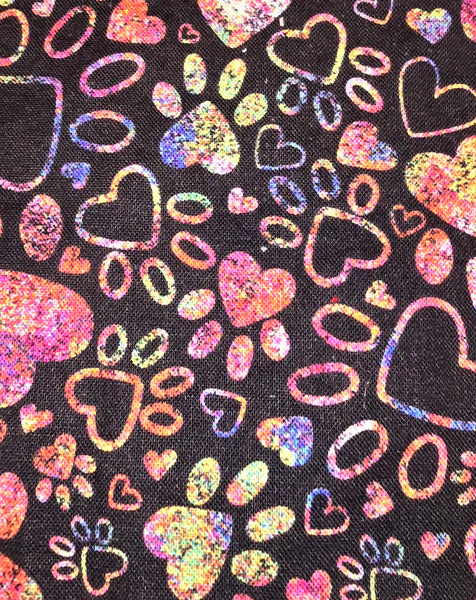 Paws of Love Scrunchie Bandana