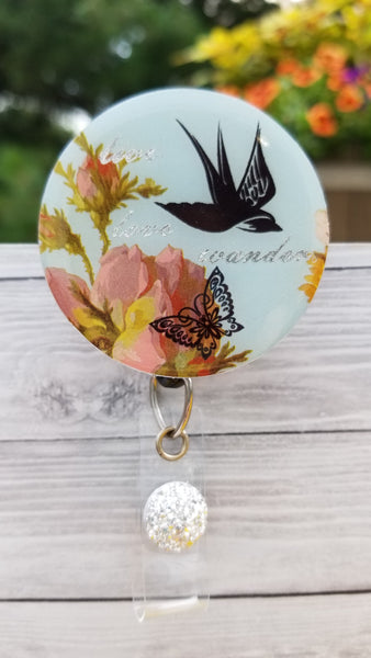 Sparrow badge reel