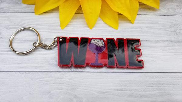 Wine keychains
